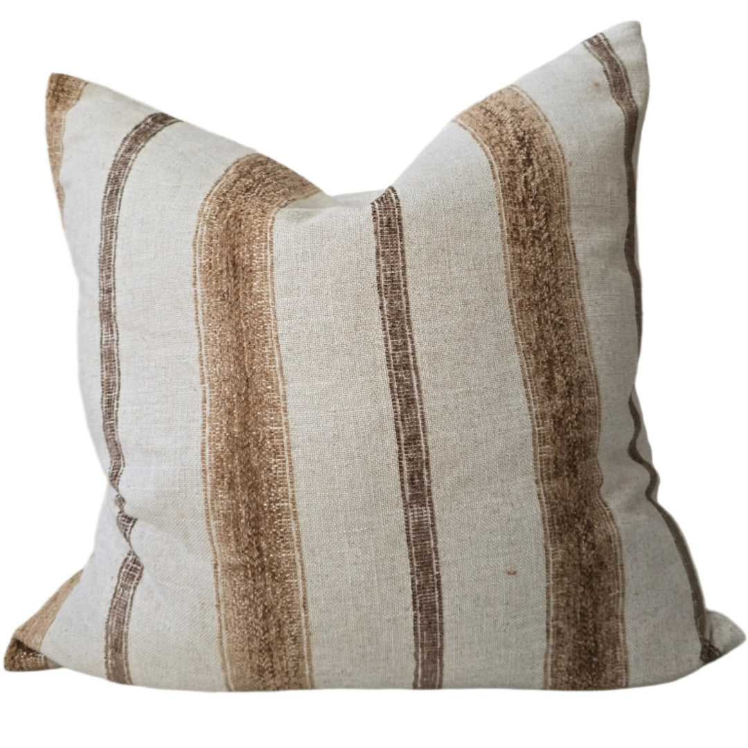Elwood Chenille Cushion – Cinnamon Twist - Feather Fill - 55x55cm
