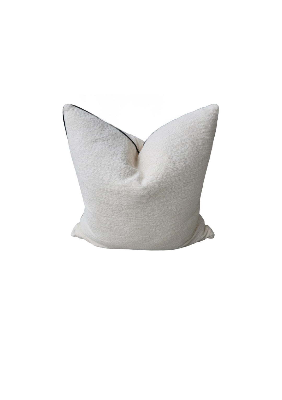 Millard Jacquard Linen Cushion White
