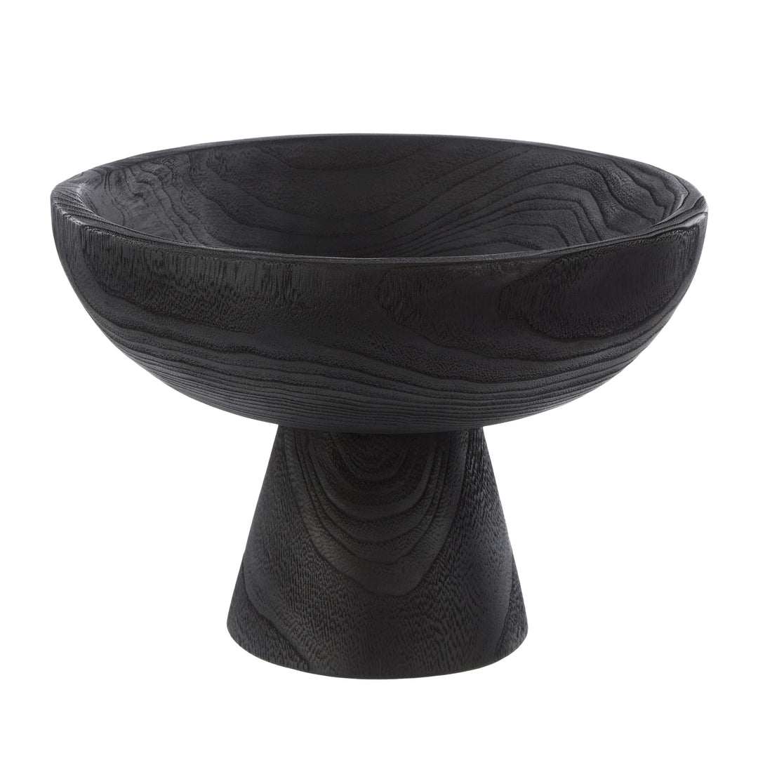 Ashen Bowl – Ebony Wood (30x30x21cm)