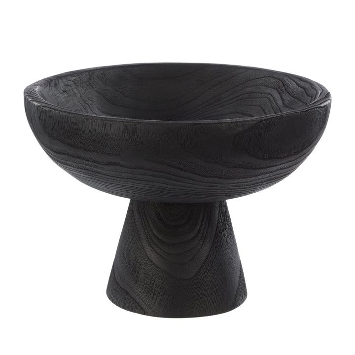 Ashen Bowl – Ebony Wood (30x30x21cm)