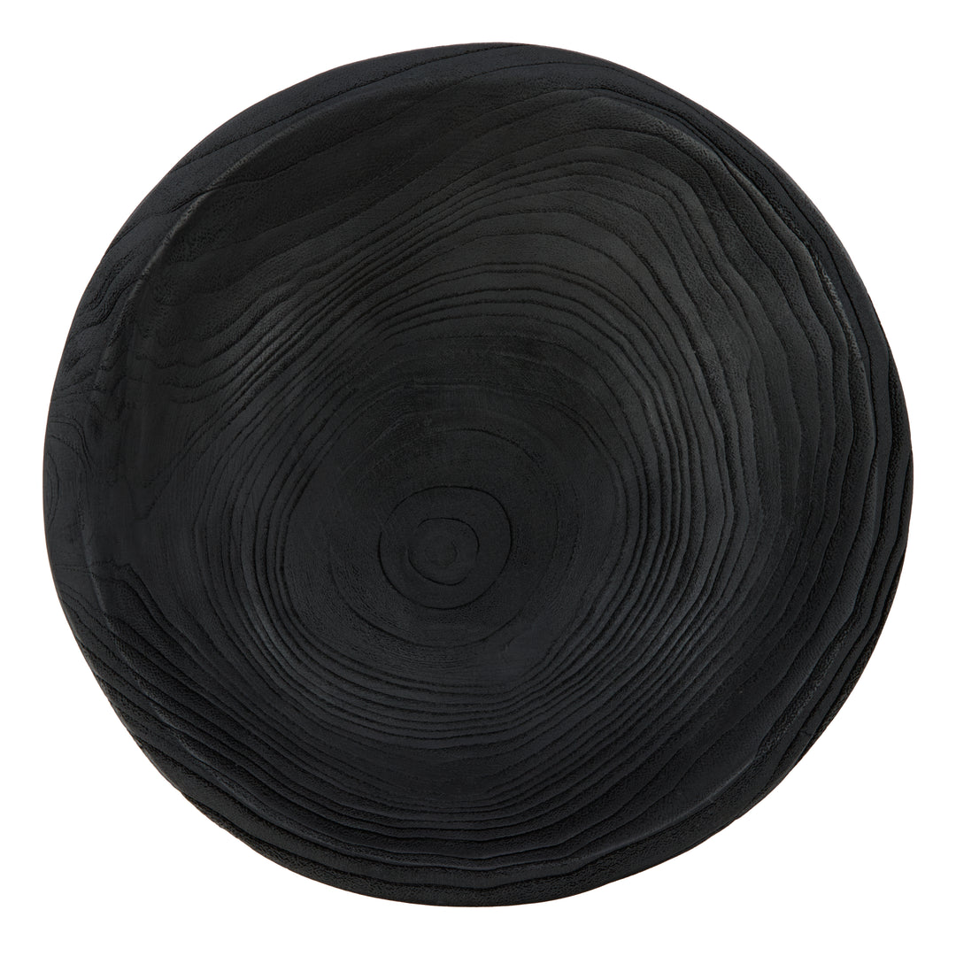 Ashen Bowl – Ebony Wood (30x30x21cm)