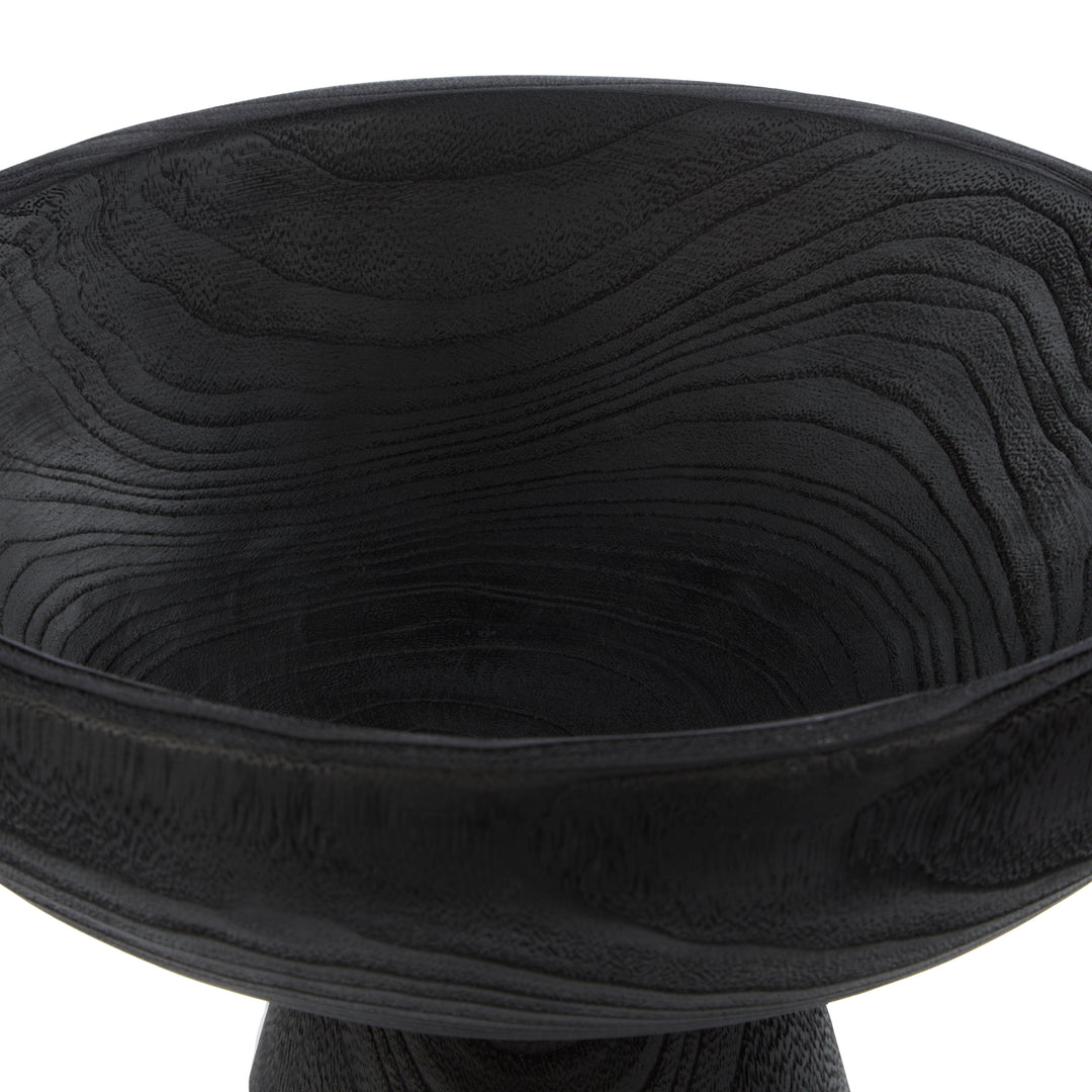 Ashen Bowl – Ebony Wood (30x30x21cm)