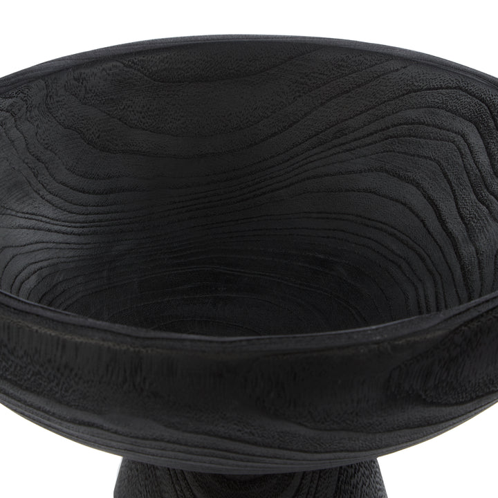 Ashen Bowl – Ebony Wood (30x30x21cm)