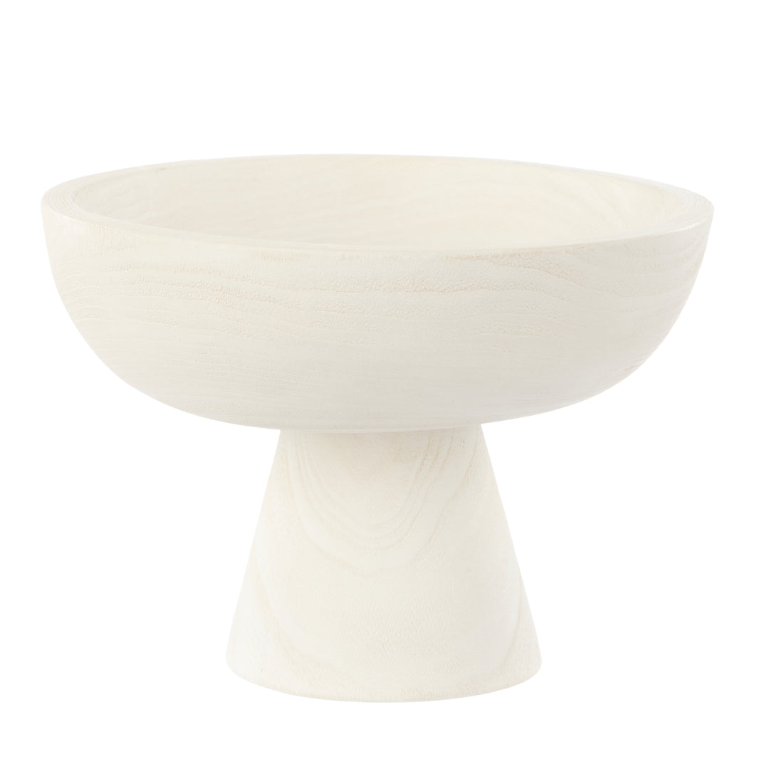 Ashen Bowl – Whitewash Wood (30x30x21cm)