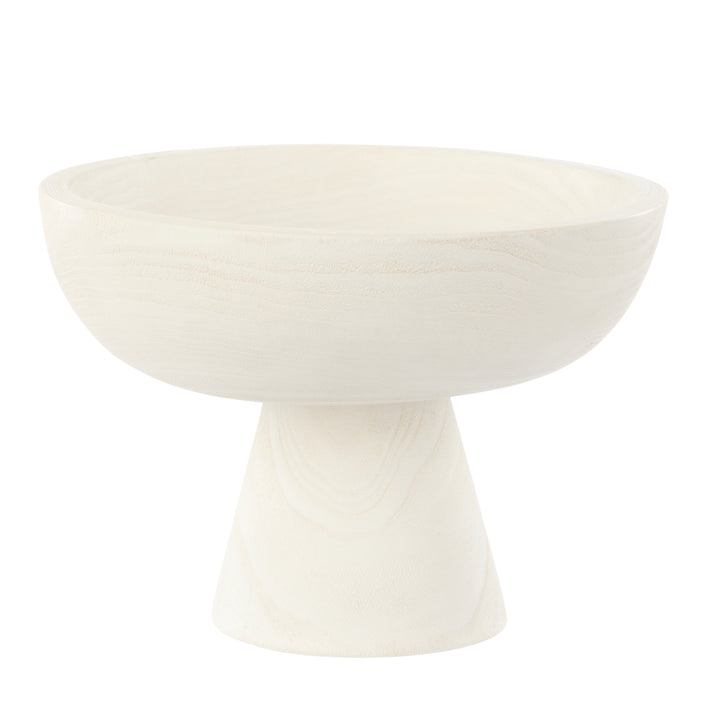 Ashen Bowl – Whitewash Wood (30x30x21cm)