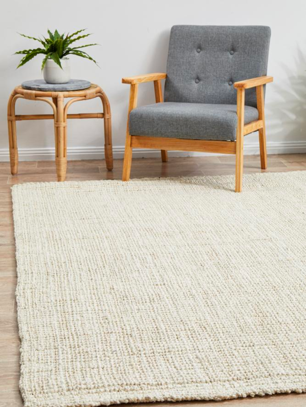 Atrium Barker Bleach M Rug | FACTORY SECOND