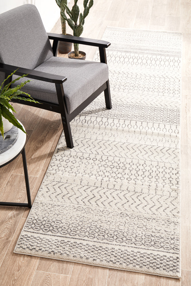 Melbourne Silver Runner Rug